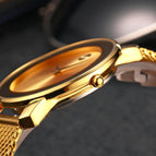 Ultra-thin Stainless Steel Business Mesh strap Men's Watch Classic Simple Casual Waterproof Quartz 2446