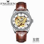 Fngeen Men's Watch Waterproof Fashion Student Men's Watch Double-Sided Hollow Automatic Mechanical Watch 8866