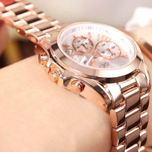 GEDI Luxury Women Fashion Casual Watches Stainless Steel Waterproof Ladies Analog Quartz Wristwatch Female Gift Clock Watch