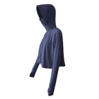 2022 women's ice silk sunscreen clothing summer thin UV protection loose large size sunscreen shirt hooded sunscreen clothing 8268