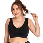 Large size new hollow mesh sports underwear women no steel ring shockproof yoga running sports  bra 4563