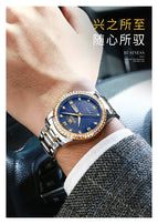 OLEVS Watch men gold diamond calendar waterproof quartz men watch 5565
