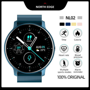 NORTH EDGE NL02 2022 Smart Watch Full touch Custom Dials IP67 Waterproof Men Women Couple Watch Original Health Watch Multifunctional sports watch Bluetooth for Android IOS
