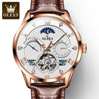 OLEVS Watch for men Automatic Mechanical Watch Skeleton Multifunctional Men's Watch 6652cs