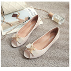 Classic fishmouth women's shoes 2022 new soft leather shallow flat shoes women's antiskid pregnant women plus size boat shoes
