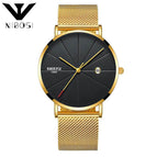 NIBOSI 2321 Ultra Thin Fashion Men Watch Top Luxury Brand Business Quartz Watches Waterproof Sports Watch Men Clock