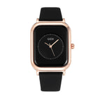 2023 New Gedi Fashion Simple Style Student Quartz Watch Jelly Color Net Red Silica  Green Square Watch for Womem