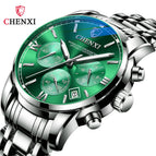 CHENXI New Student Steel Belt Sports Watch Men's Waterproof Luminous Watch Quartz Watch CX-911