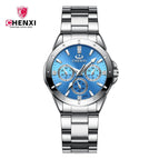 CHENXI Waterproof Watch Women's Watch Student Watch Couple Watch lady Quartz Watch CX-019A Steel