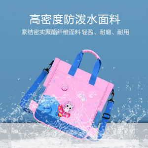 Primary school student tutoring bag boys and girls diagonal handbags light and large capacity BX09