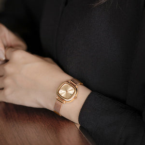 Gedi Small Dial Waterproof Fashion Stainless Steel Band Business Women Watch Classic Simple Minimalism Casual Lady Watch Fashion Casual Dress Watch