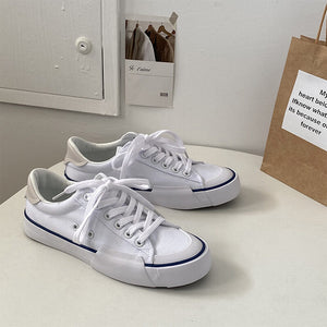 Canvas shoes young fashion style men and women couple shoes 2021 new student Korean ins splicing shoes 253