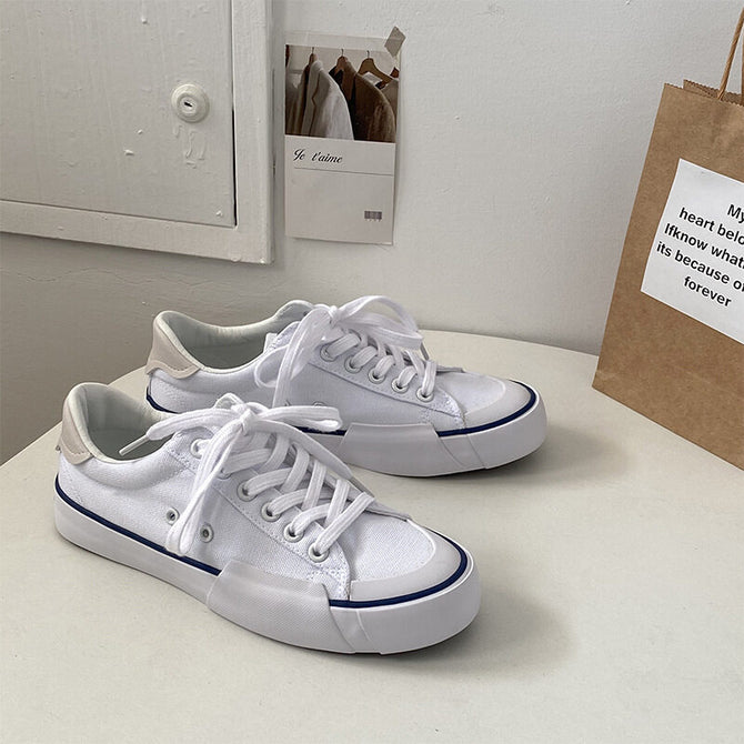 Canvas shoes young fashion style men and women couple shoes 2021 new student Korean ins splicing shoes 253