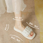 Slippers women's summer 2022 thick bottom one-word slippers outside wear soft bottom sandals women YF261-1A
