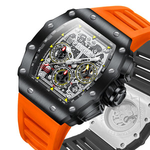 Onola Stylish and Versatile Automatic Mechanical Men's Watch Waterproof Tape Watch Men