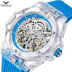 ONOLA ON3835 2023 New men watch Double Flying Wheel Automatic Mechanical Watch Men's Silicone Band Waterproof men Watch