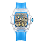 ONOLA ON6828 men's watch double flywheel automatic mechanical watch Men's silicone waterproof watch