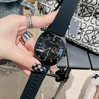 TICTOC Korean fashion women's watch women's ins large dial square rubber band neutral women's Watch
