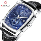 CHENXI Men's watch fashion square waterproof calendar quartz causal men's watch CX-8209
