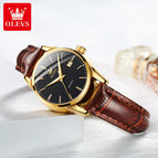 OLEVS Watch for men fashion calendar waterproof quartz men causal watch df6898gh