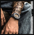 BAOGELA Skull Silicone Men's Watch Waterproof Luminous Sports Quartz Watch 1902