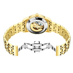 KIMSDUN men's watch Business Watch Luminous Waterproof Hollow Fully Automatic Mechanical Watch Golden Dragon men's Watch K-1977A