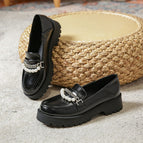 Women's Shoes 2022 new autumn small leather shoes women's thick heel Mary Jane shoes women 668-3