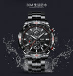 BOYZHE Tourbillon Mechanical Watch Men's Multi-function Sports Transparent Bottom Waterproof Luminous Mechanical Watch WL012