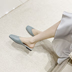 Fashion slippers women's summer 2022 new half drag women's shoes lazy flat shoes women 112-1