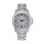 MISSFOX new fashion high-end diamond-encrusted men's watch stainless steel waterproof quartz watch v291