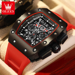 OLEVS men's watch large dial sports chronograph electronic watch fashion men's watch 3608DL