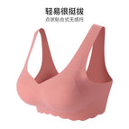 Plus size sports Bra vest underwear women 200 kg seamless rims bra ultra-thin plus sleep bra 1875