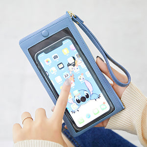 Touch screen mobile phone bag wallet women's long large-capacity thin 2022 new simple change clutch bag QB312