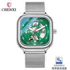CHENXI Square fashion new automatic mechanical watch men's waterproof business men's casual watch CX-8810A