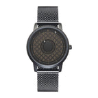 EUTOUR Magnetic Ball Ethnic Style Mechanical Black Technology Male Round Pin Buckle Spiral Watch Crown E040 With box gifts for men watches