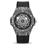 KIMSDUN Men's Watch Fashion Trend Diamond-studded Silicone Waterproof Automatic Mechanical Watch Men's casual  K-109A