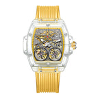 ONOLA ON6828 men's watch double flywheel automatic mechanical watch Men's silicone waterproof watch