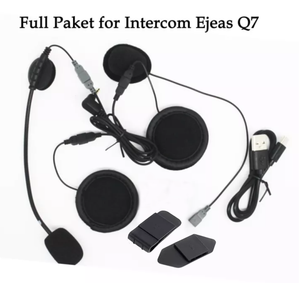 INTERCOM EJEAS Q7 Earphone Charging Cable mounting Clip Accessorise set Q7