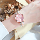 Prance star-studded diamond watch female simple temperament waterproof Ferris wheel female student watch 2091