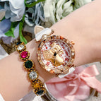 Dimini Little Golden Pig Transit Ladies Watch Leather fashion lovely Watch Waterproof Quartz women Watch 88246