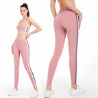 Fitness Suit Women's Skinny Slimming Stretch Breathable Yoga Clothes Running Training Sports Underwear up and down Two-Piece Suit