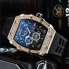 Watch for mem Richard European-Style Diamond Quartz Watch Fashion Sports Barrel-Shaped in Stock 9791
