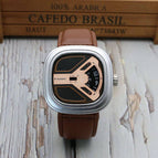 Punk Style Turntable Boys New Concept Watch Trendy Men's Fashion Watch All-Match Belt Quartz casual student's Watch