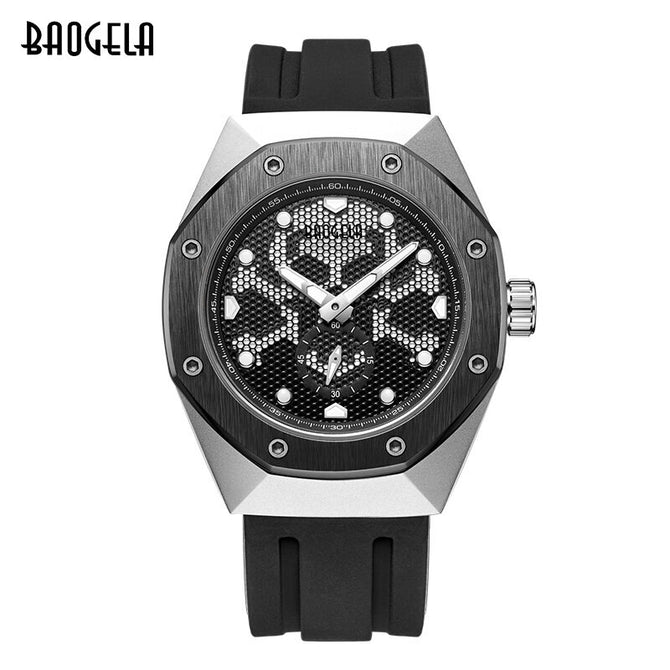 BAOGELA Skull Men's watch luminous sports waterproof men's student's quartz watch 1901