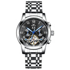 ONOLA ON6820 solid steel belt business tourbillon hollow automatic mechanical watch men's waterproof watch men