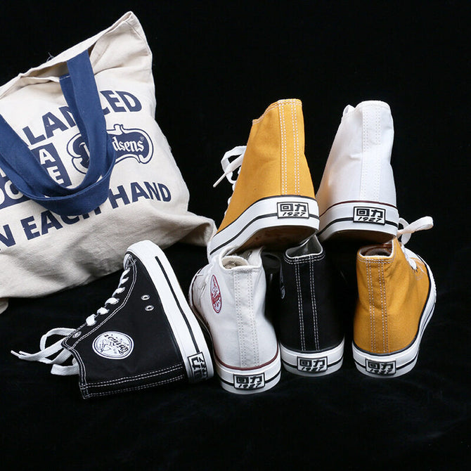 Warrior couple high top canvas shoes casual sports small white shoes sports traveling women shoes wxy-473t