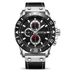 Chronograph Quartz Watches for Men Top Brand Luxury MEGIR 2081 Blue Men Sport Watch Clock Relogio Masculino Montre Homme Hour Time