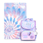 Children's schoolbags ridge protection girls primary school students tie-dye light backpacks FP8580