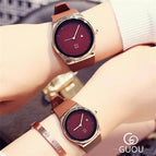 GUOU 8160 big dial Women Watch Authentic FashionTop Quality Women Watches Waterproof Alloy Quartz watch Female
