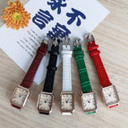 2022 GOGOEY New square Roman scale simple leisure belt WATCH QUARTZ student small women's watch Tiktok